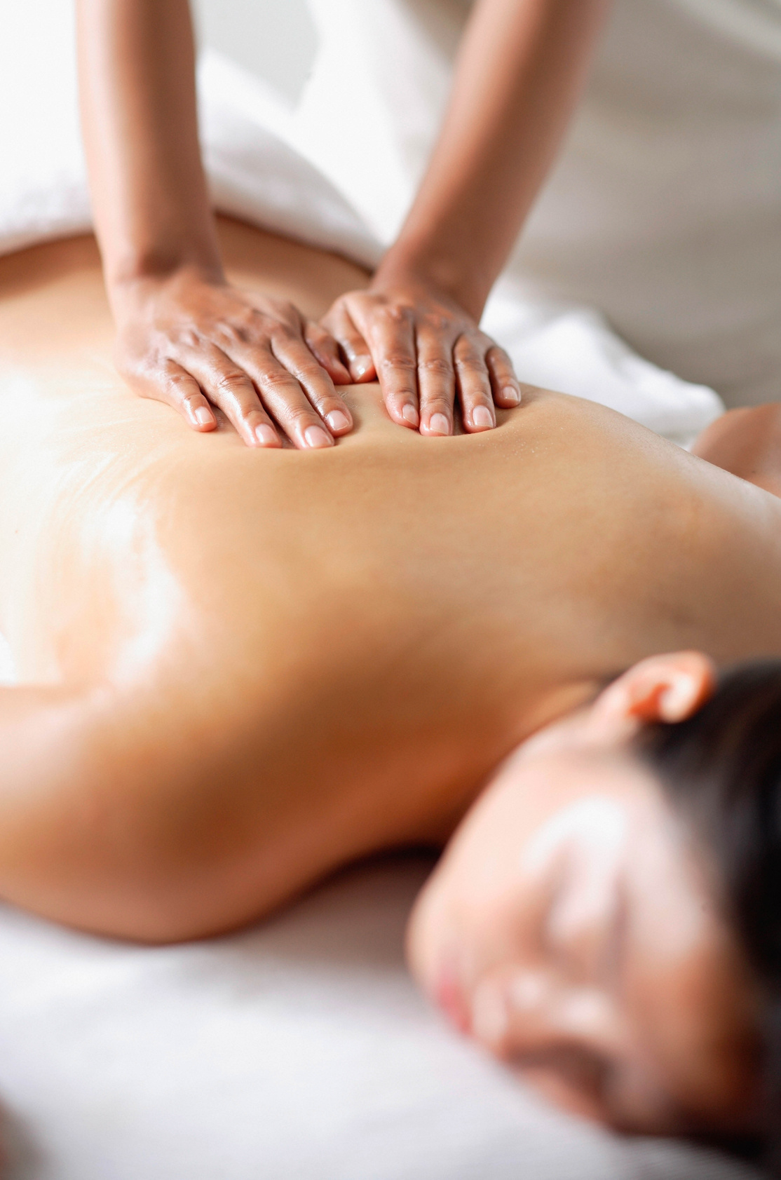 Woman Undergoing Back Massage